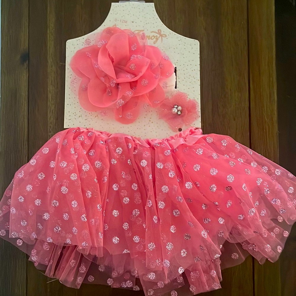 Infant tutu and head band